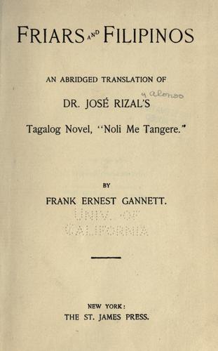 جلد کتاب Friars and Filipinos