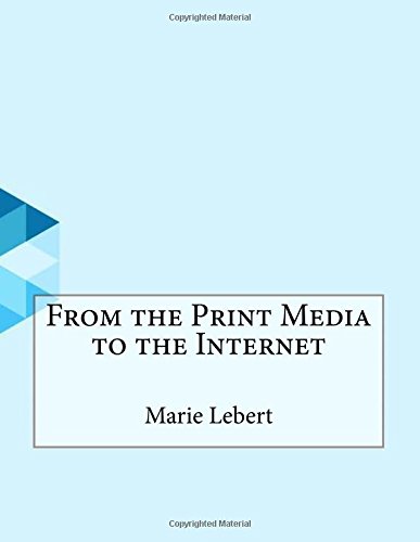جلد کتاب From the Print Media to the Internet