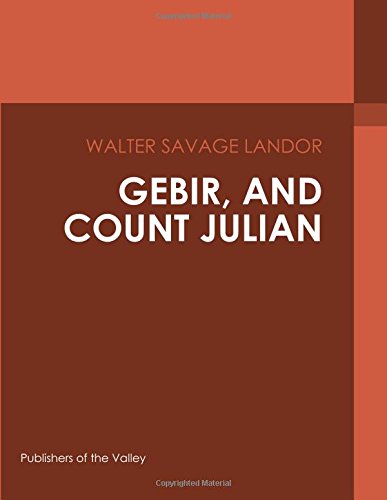 جلد کتاب Gebir, and Count Julian