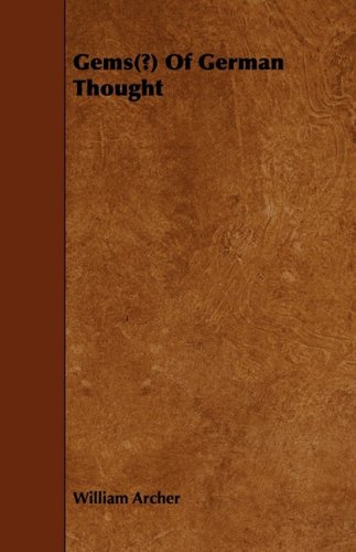 جلد کتاب Gems (?) of German Thought