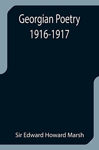 جلد کتاب Georgian Poetry 1916-1917