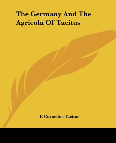جلد کتاب The Germany and the Agricola of Tacitus