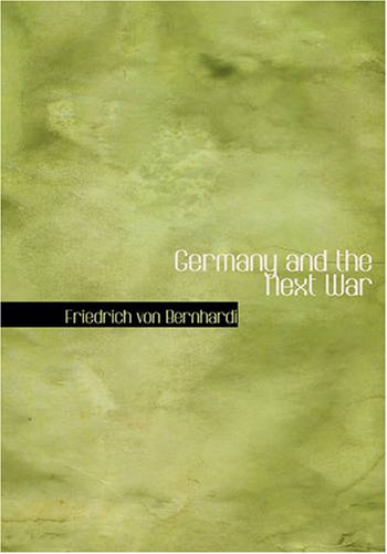 جلد کتاب Germany and the Next War