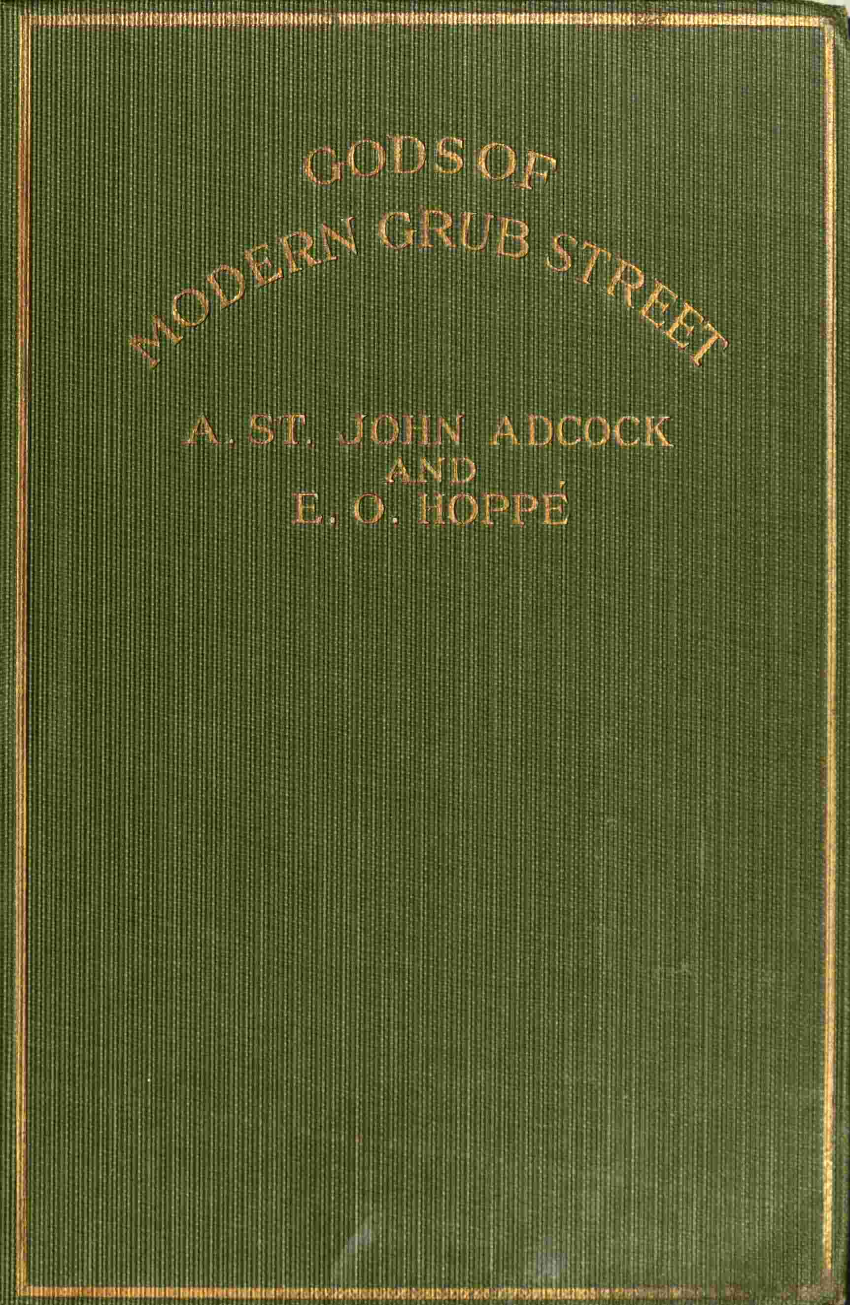 جلد کتاب Gods of Modern Grub Street