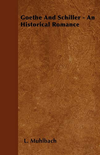 جلد کتاب Goethe and Schiller