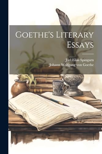 جلد کتاب Goethe's Literary Essays
