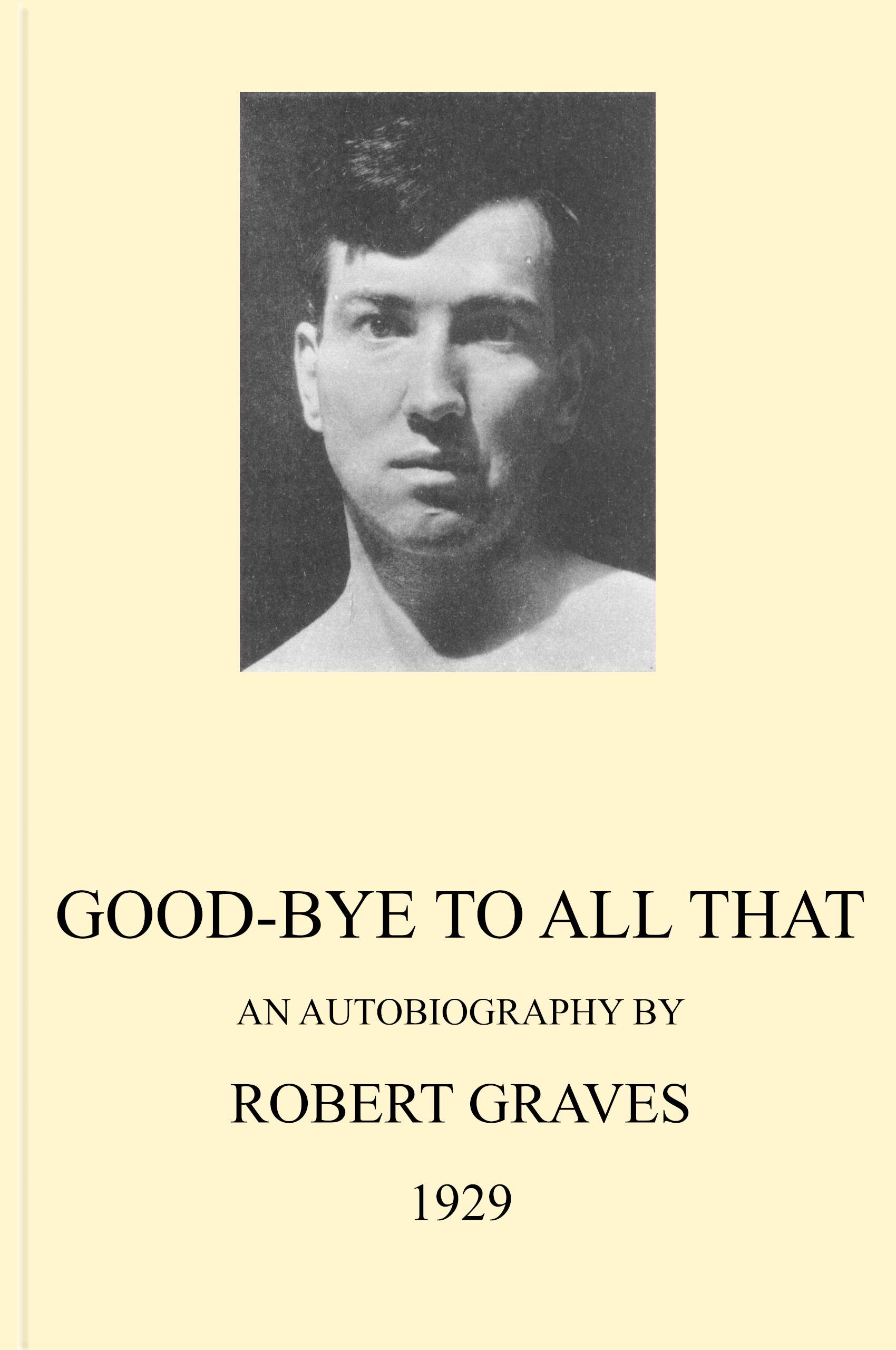 جلد کتاب Good-bye to All That