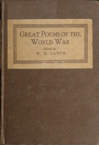 جلد کتاب Great Poems of the World War