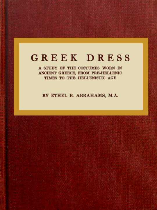 جلد کتاب Greek Dress