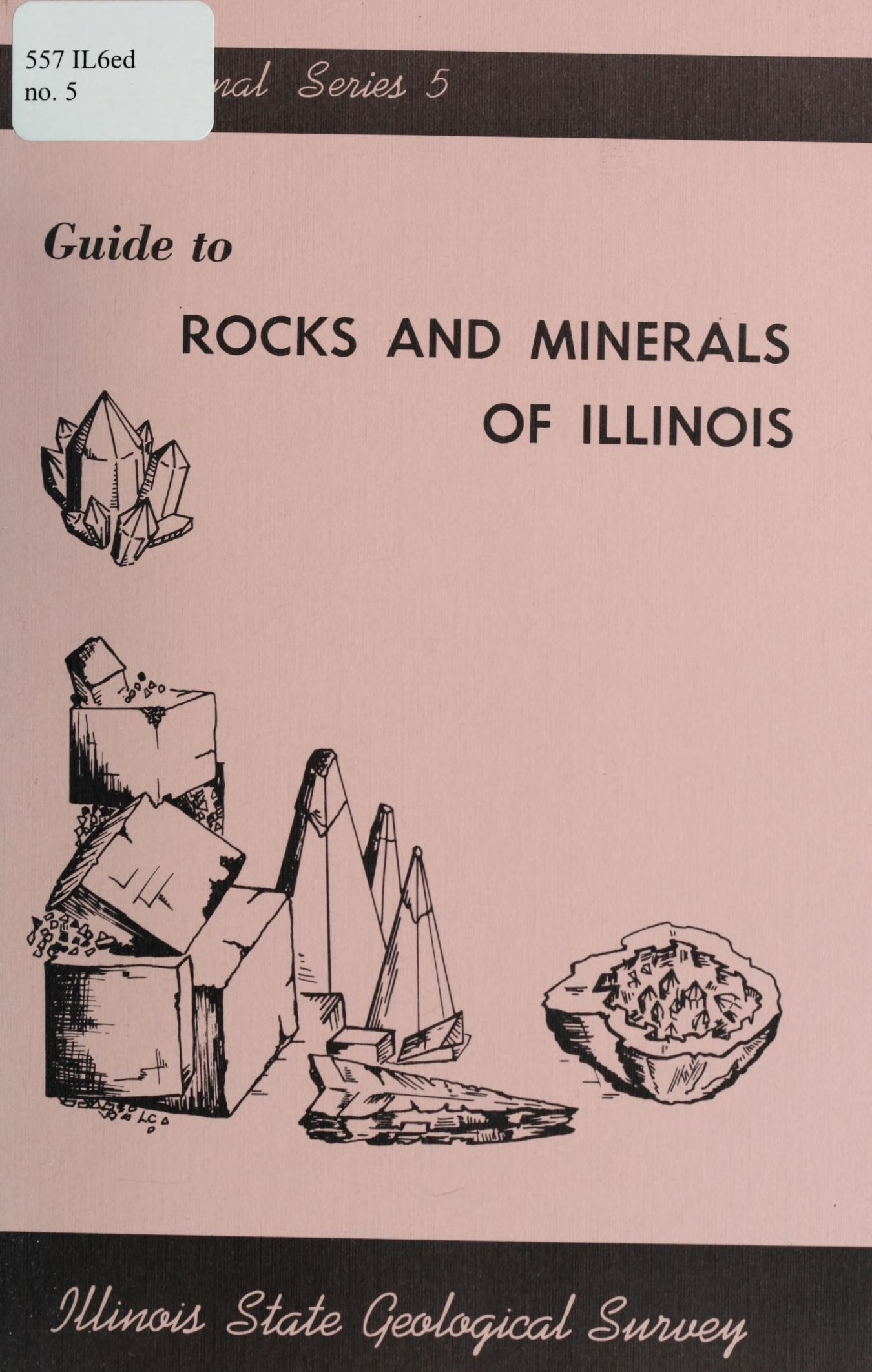 جلد کتاب Guide to Rocks and Minerals of Illinois
