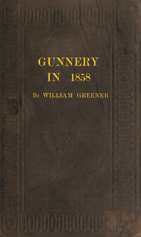 جلد کتاب Gunnery in 1858