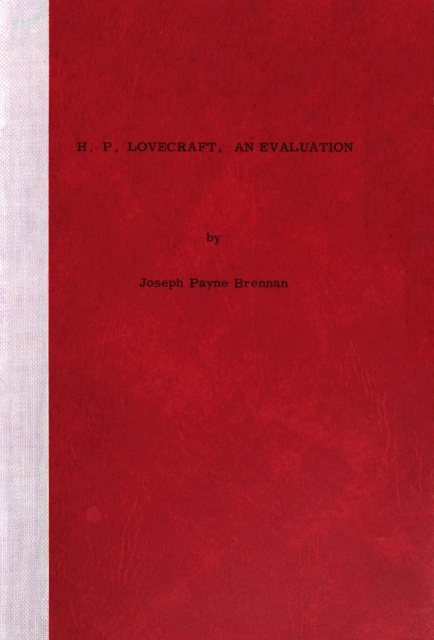 جلد کتاب H.P. Lovecraft, an Evaluation