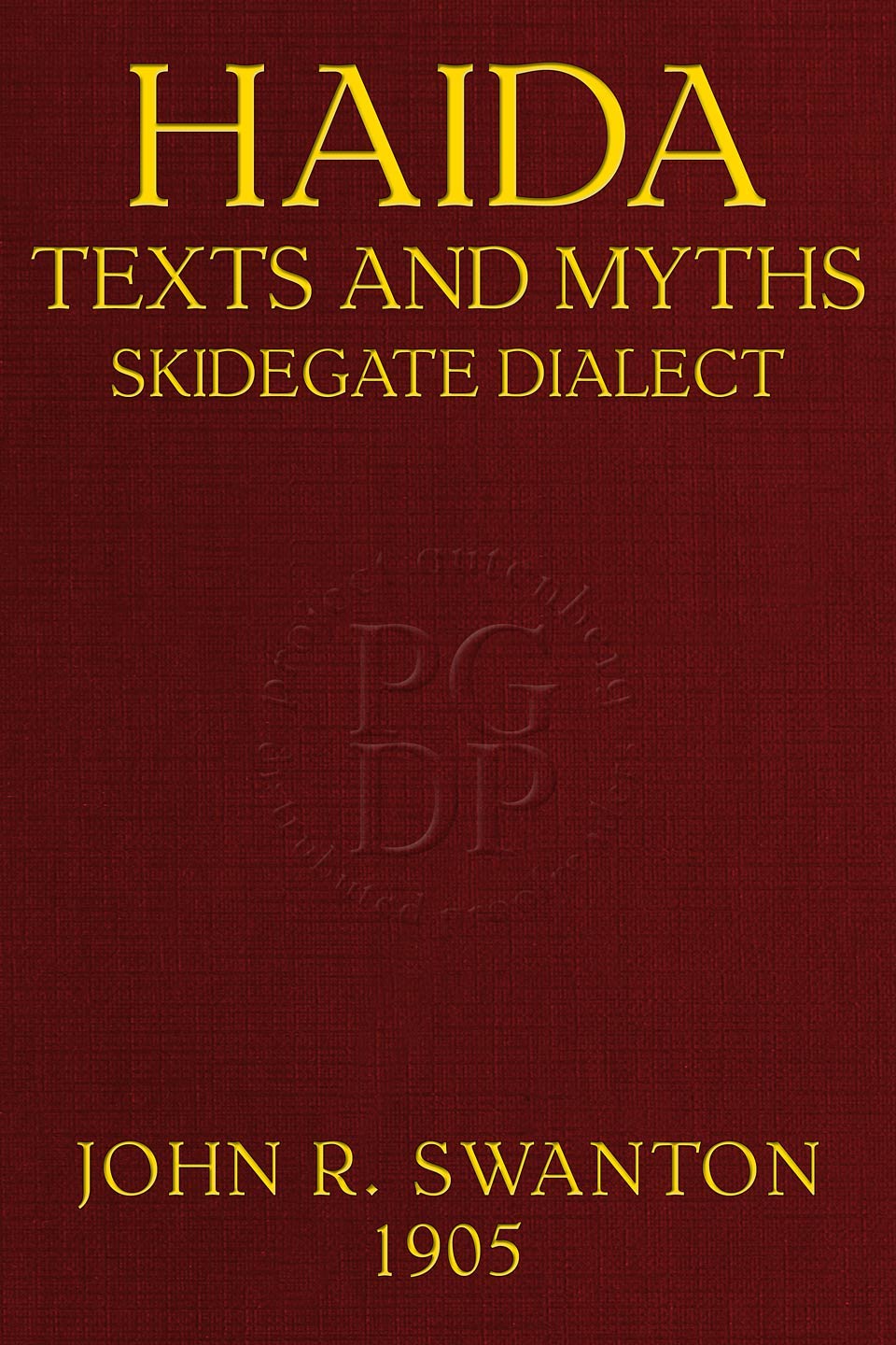 جلد کتاب Haida Texts and Myths