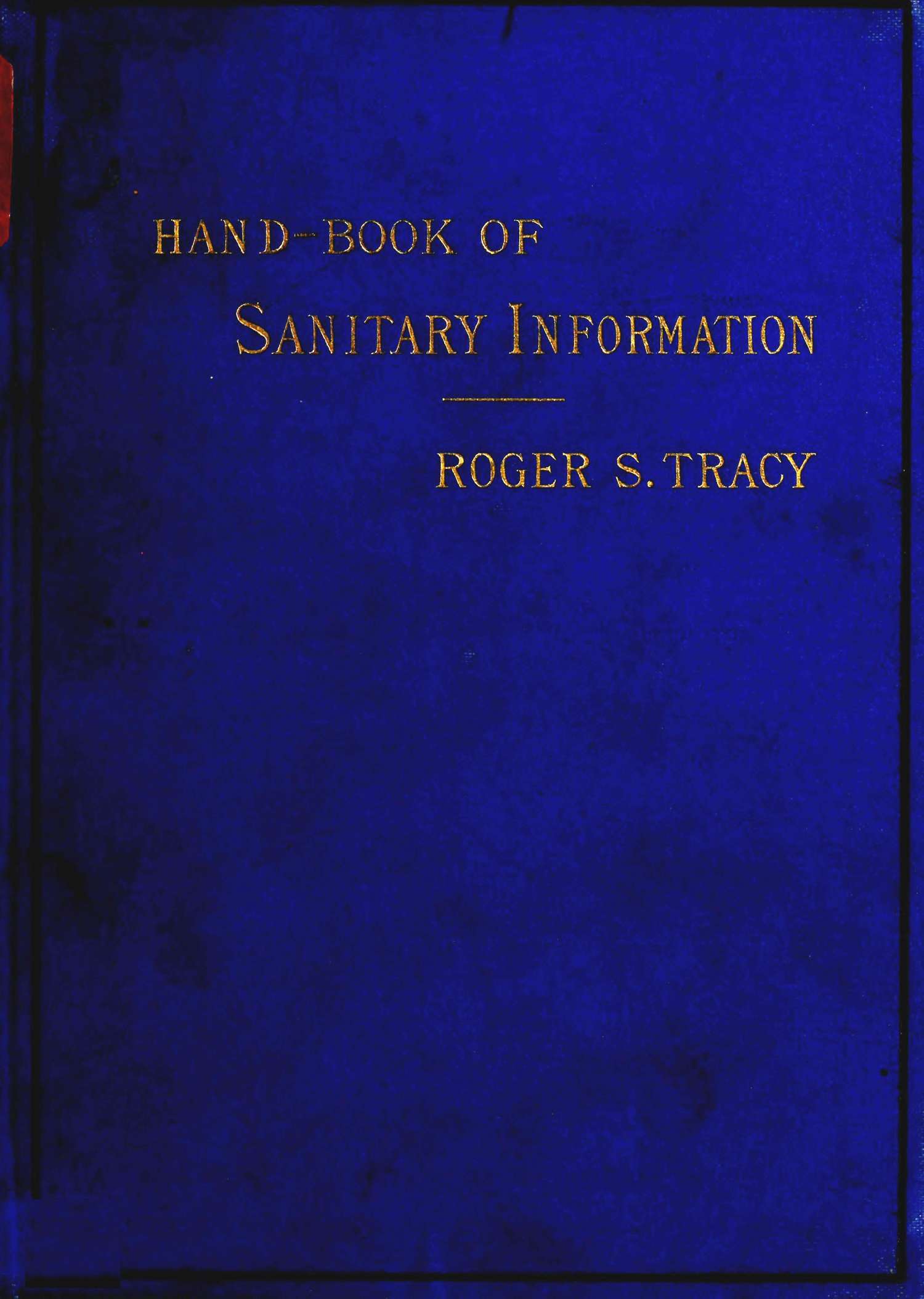 جلد کتاب Hand-book of Sanitary Information for Householders