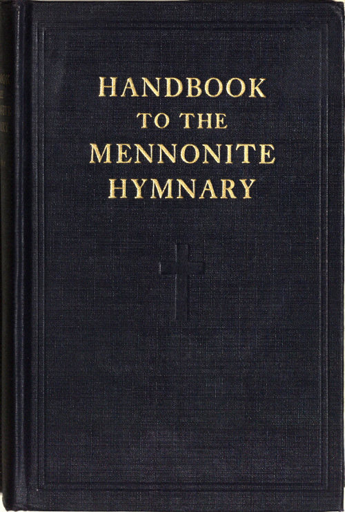 جلد کتاب Handbook to the Mennonite Hymnary