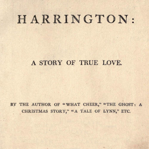 جلد کتاب Harrington: A Story of True Love