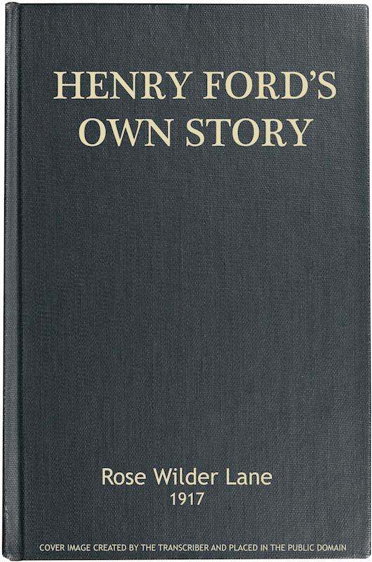 جلد کتاب Henry Ford's Own Story