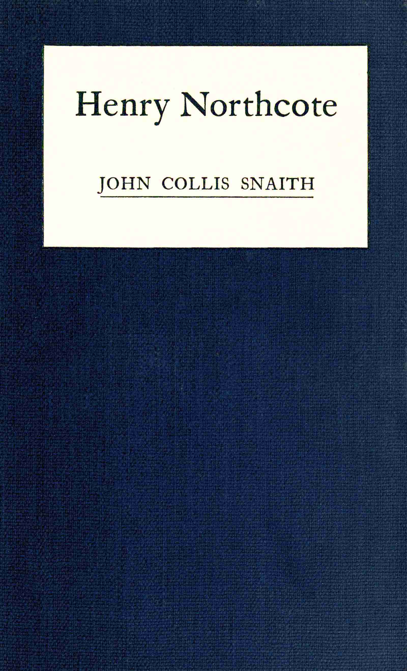 جلد کتاب Henry Northcote