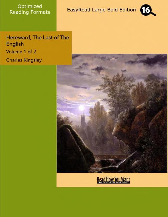 جلد کتاب Hereward, the Last of the English