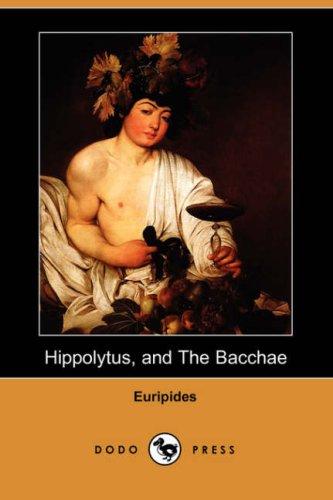 جلد کتاب Hippolytus; The Bacchae