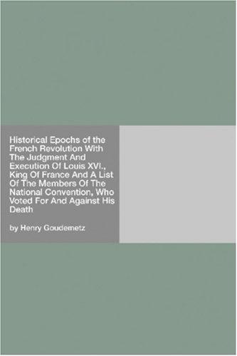 جلد کتاب Historical Epochs of the French Revolution