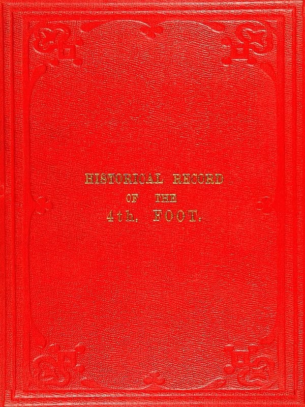 جلد کتاب Historical Record of the Fourth, or the King's Own, Regiment of Foot