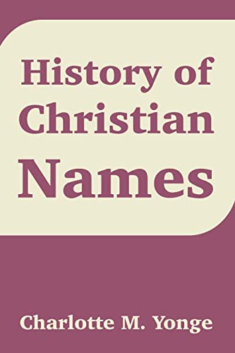 جلد کتاب History of Christian Names
