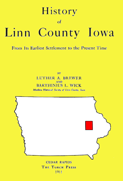 جلد کتاب History of Linn County Iowa