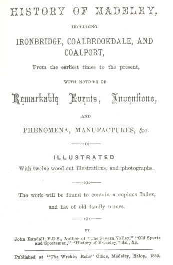 جلد کتاب History of Madeley