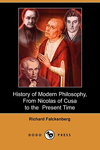 جلد کتاب History of Modern Philosophy From Nicolas of Cusa to the Present Time