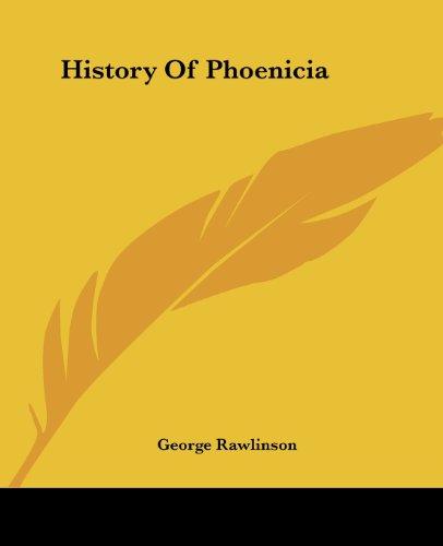 جلد کتاب History of Phoenicia