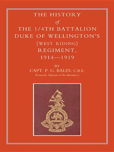 جلد کتاب History of the 1/4th Battalion Duke of Wellington's (West Riding) Regiment, 1914-1919