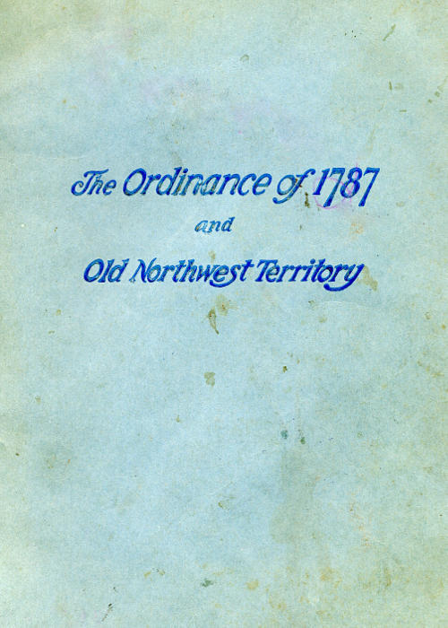 جلد کتاب History of the Ordinance of 1787 and the Old Northwest Territory