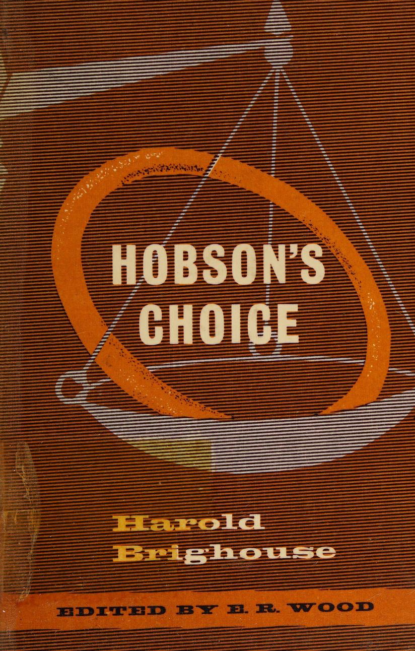 جلد کتاب Hobson's Choice