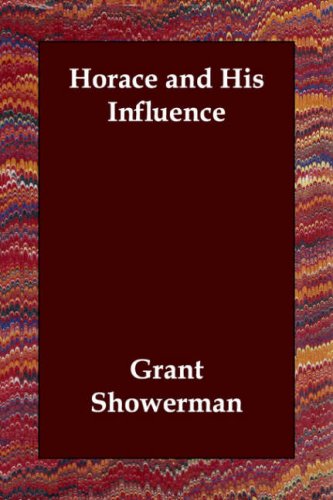 جلد کتاب Horace and His Influence