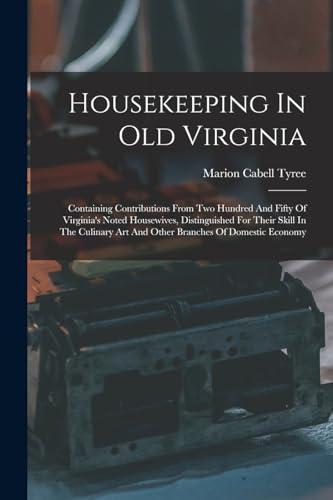 جلد کتاب Housekeeping in Old Virginia