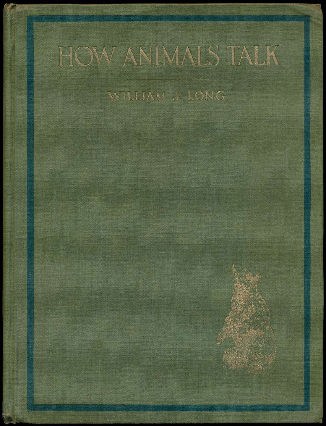 جلد کتاب How animals talk