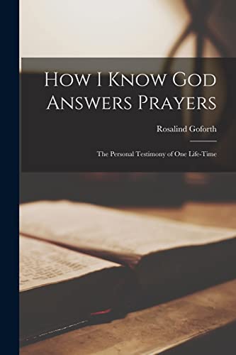 جلد کتاب How I Know God Answers Prayer