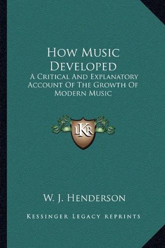 جلد کتاب How Music Developed