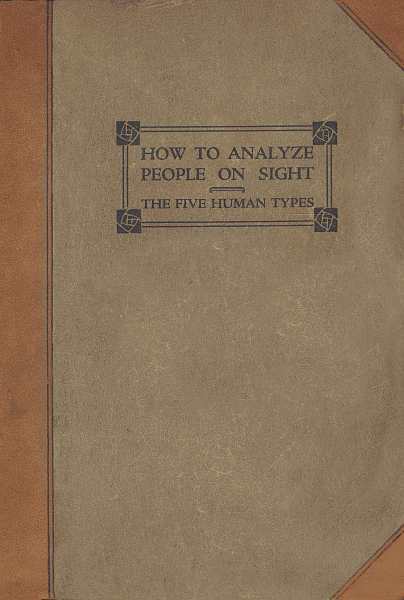 جلد کتاب How to Analyze People on Sight