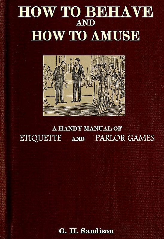 جلد کتاب How to Behave and How to Amuse