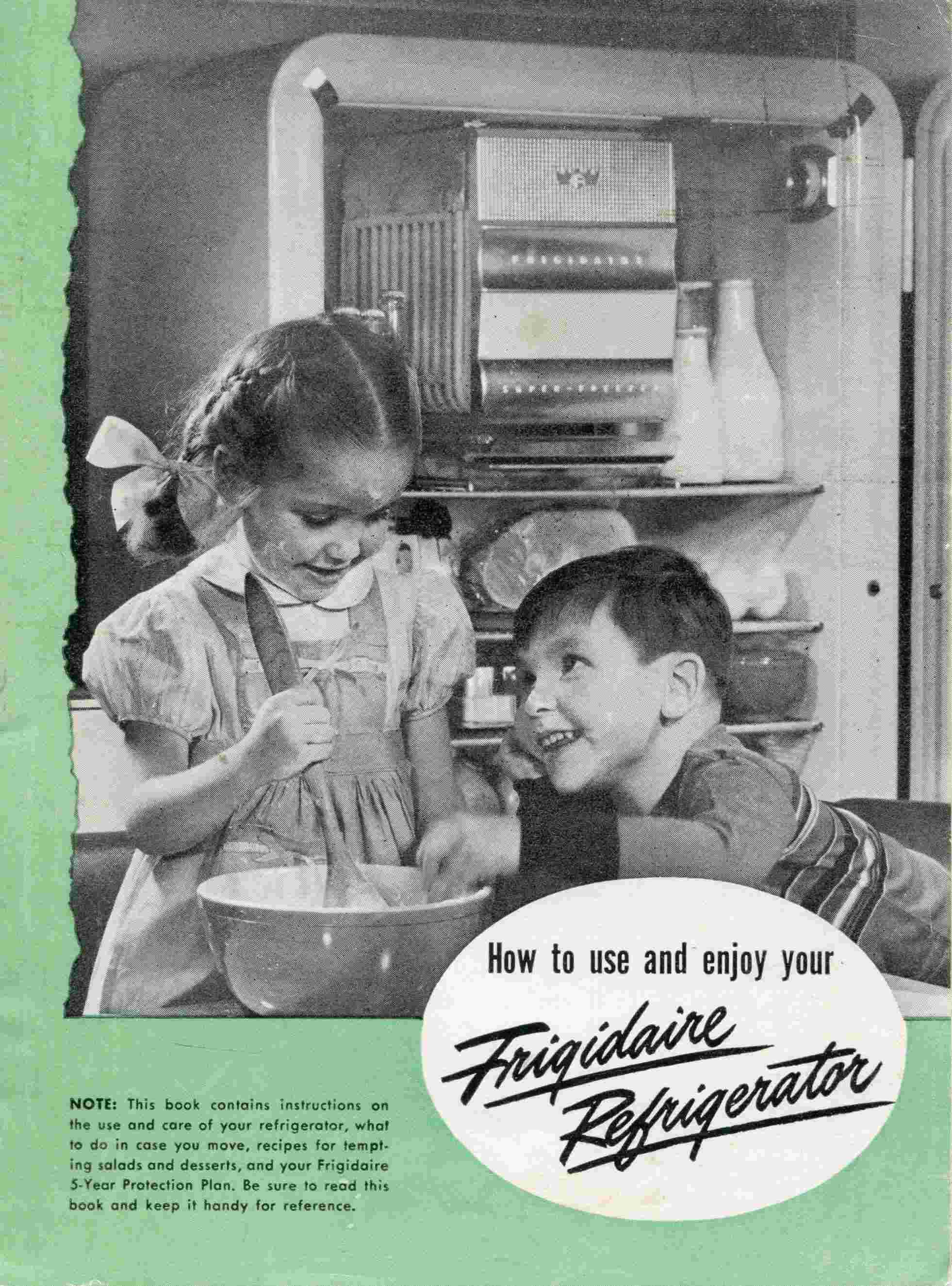 جلد کتاب How to Use and Enjoy Your New Frigidaire Refrigerator