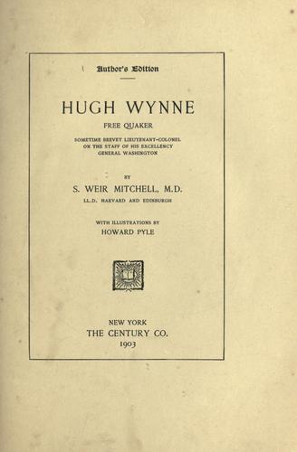 جلد کتاب Hugh Wynne, Free Quaker
