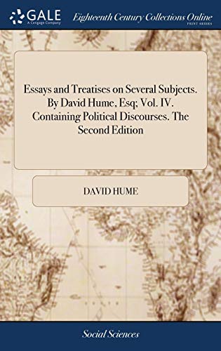 جلد کتاب Hume's Political Discourses