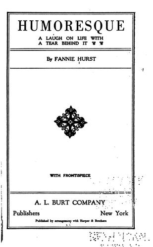 جلد کتاب Humoresque: A Laugh on Life with a Tear Behind It