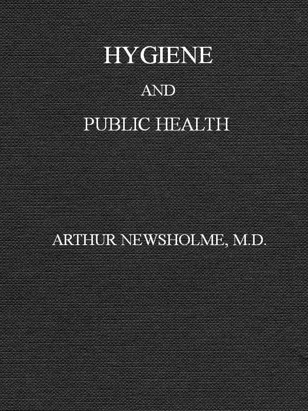 جلد کتاب Hygiene: A Manual of Personal and Public Health
