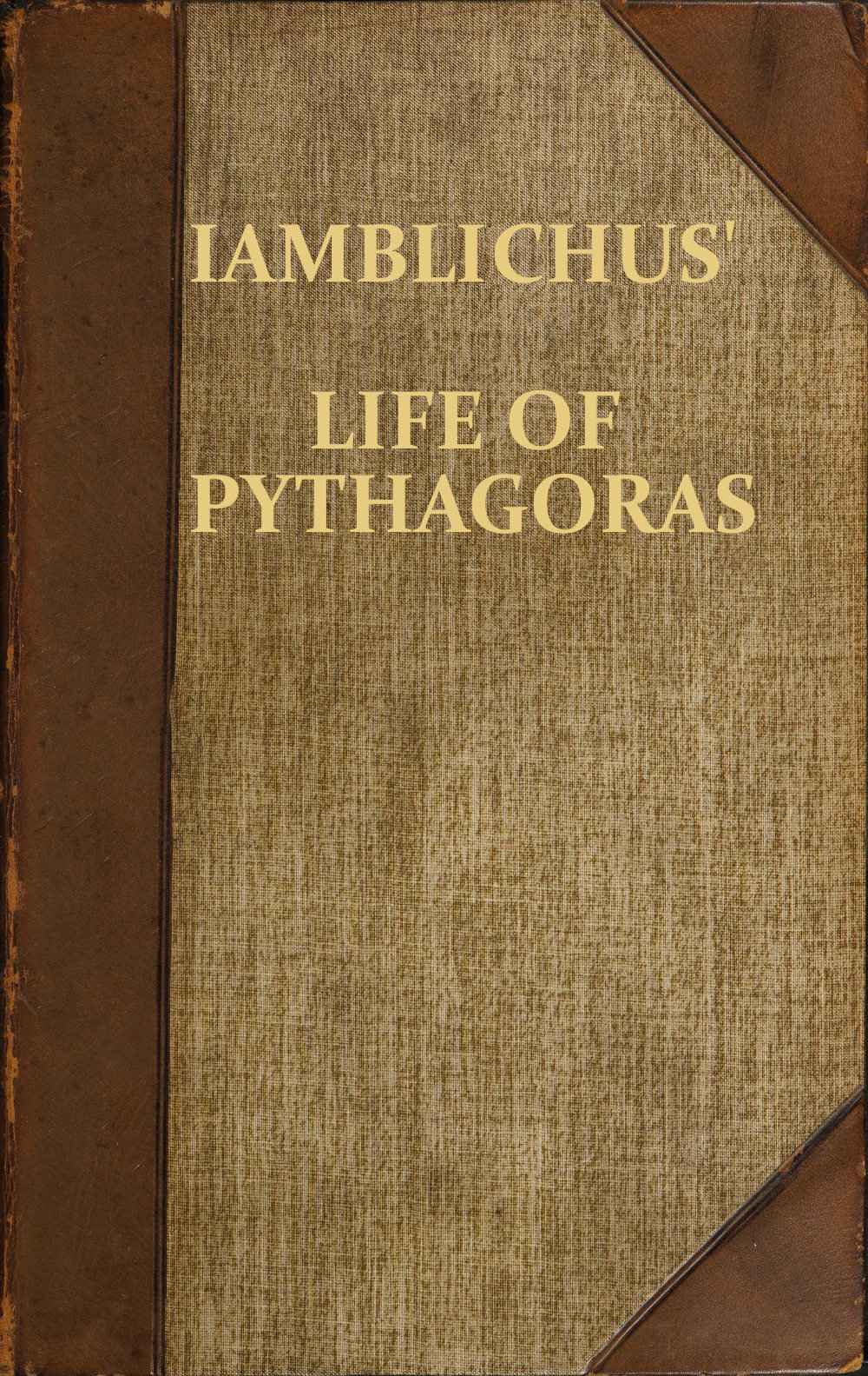 جلد کتاب Iamblichus' Life of Pythagoras