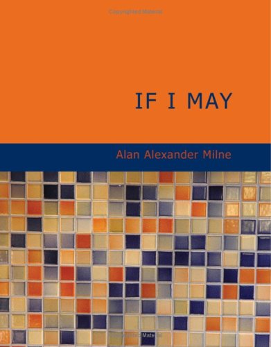 جلد کتاب If I May
