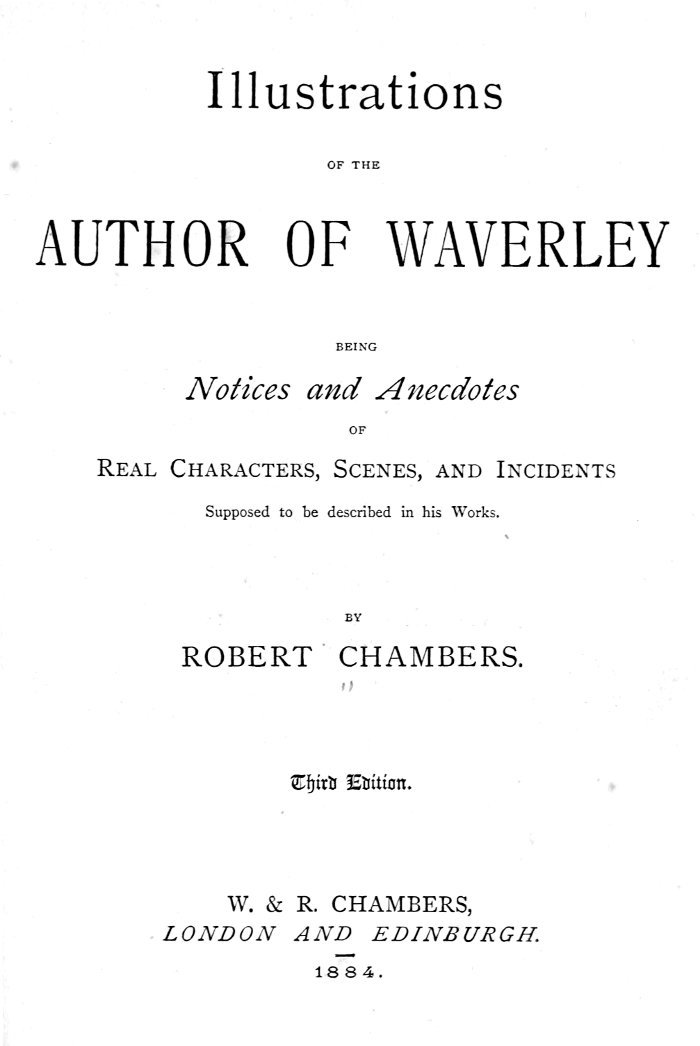 جلد کتاب Illustrations of the Author of Waverley