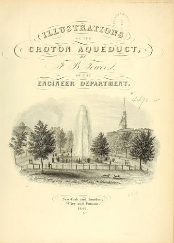 جلد کتاب Illustrations of the Croton Aqueduct